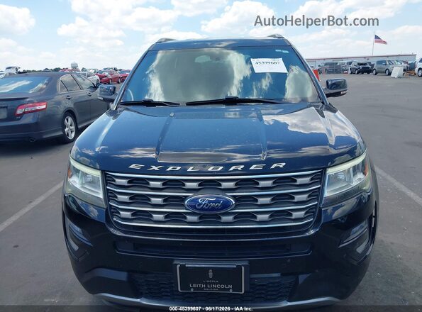 1FM5K7D89HGE18872 2017 FORD EXPLORER Black Սարքավորումների վահանակի տեսք