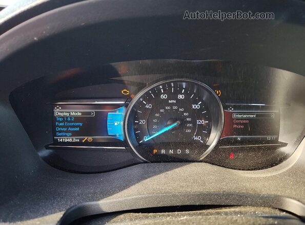 1FM5K7D89JGA40963 2018 FORD EXPLORER Silver ხელსაწყოთა პანელის ხედი