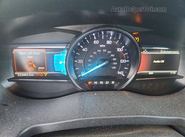 1FM5K7D89KGA87850 2019 FORD EXPLORER White Вид щитка приладів