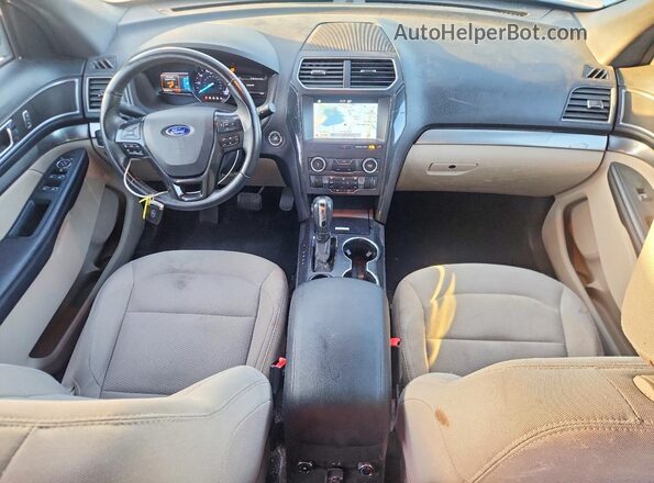 1FM5K7D89KGA87850 2019 FORD EXPLORER White Вид панелі приладів