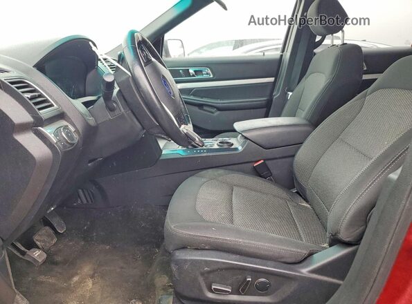 1FM5K7D8XHGA92046 2017 FORD EXPLORER Burgundy Front interior view