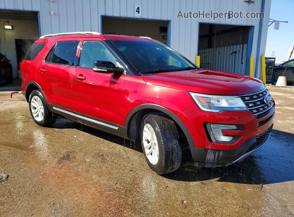 1FM5K7D8XHGA92046 2017 FORD EXPLORER Burgundy Front right