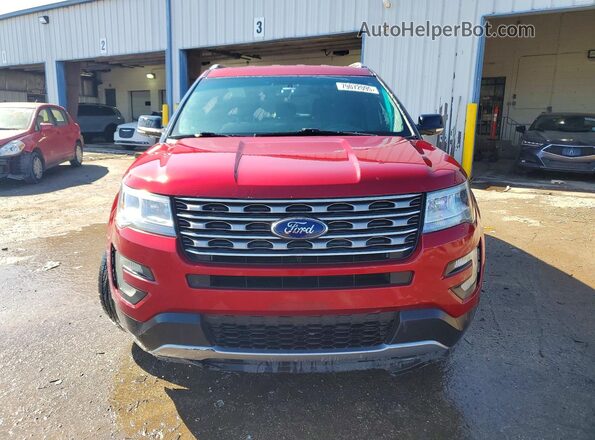 1FM5K7D8XHGA92046 2017 FORD EXPLORER Burgundy Front view