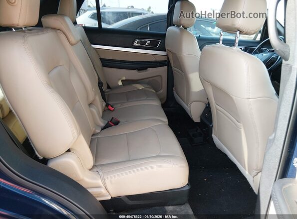 1FM5K7D8XHGC47419 2017 FORD EXPLORER Blue Vista de la etiqueta del VIN