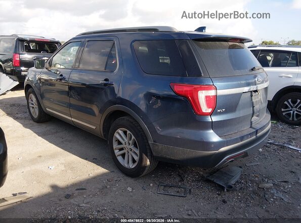 1FM5K7D8XHGC47419 2017 FORD EXPLORER Blue Trasero izquierdo
