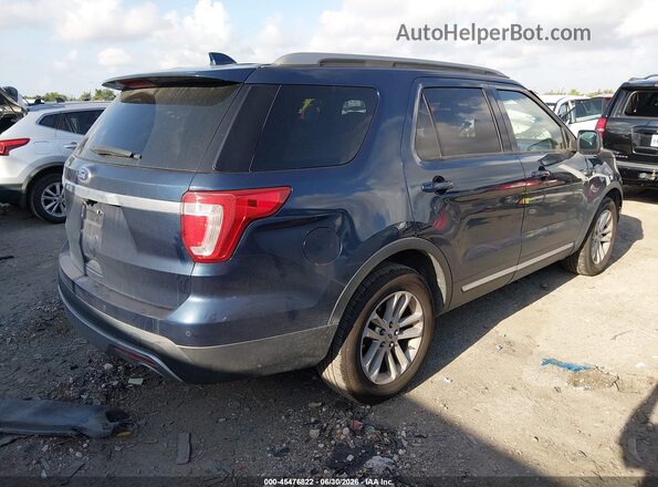1FM5K7D8XHGC47419 2017 FORD EXPLORER Blue Trasero derecho