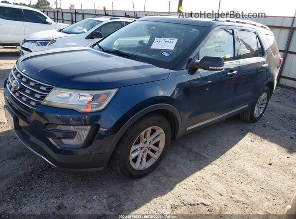 1FM5K7D8XHGC47419 2017 FORD EXPLORER Blue Vista tres cuartos delantera izquierda