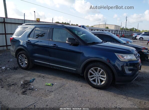 1FM5K7D8XHGC47419 2017 FORD EXPLORER Blue Vista interior trasera
