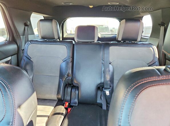1FM5K7D8XHGD64613 2017 FORD EXPLORER Black Widok tylnych siedzeń