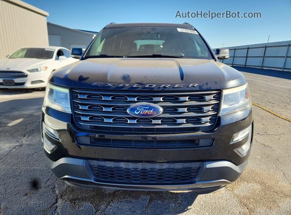 1FM5K7D8XHGD64613 2017 FORD EXPLORER Black Widok z przodu