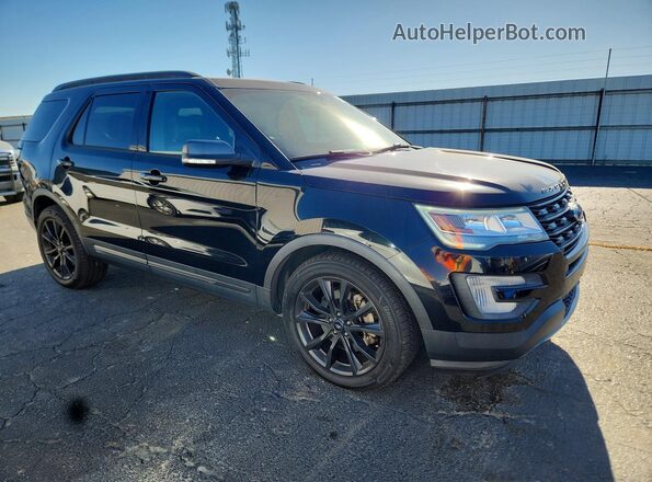 1FM5K7D8XHGD64613 2017 FORD EXPLORER Black Przód prawy