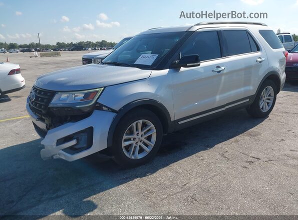 1FM5K7DH0HGA15881 2017 FORD EXPLORER Серебряный Передняя левая четверть