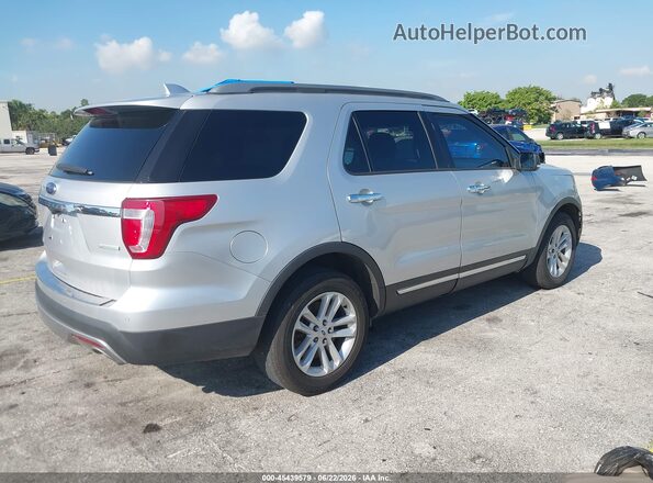 1FM5K7DH0HGA15881 2017 FORD EXPLORER Серебряный Задняя правая четверть