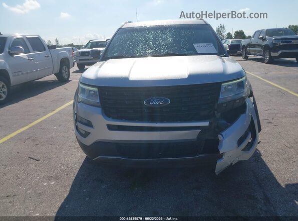 1FM5K7DH0HGA15881 2017 FORD EXPLORER Серебряный Вид щитка приборов
