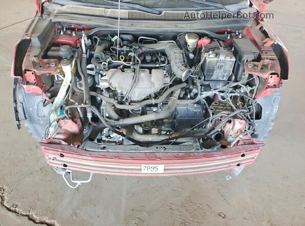 1FM5K7DH0HGC91834 2017 FORD EXPLORER Red ძრავის განყოფილების ხედი