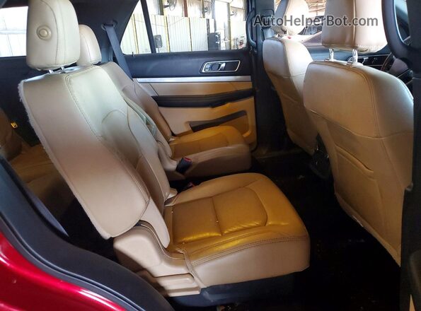1FM5K7DH0HGC91834 2017 FORD EXPLORER Red უკანა სალონის ხედი
