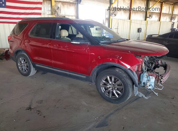 1FM5K7DH0HGC91834 2017 FORD EXPLORER Red წინა მარჯვენა