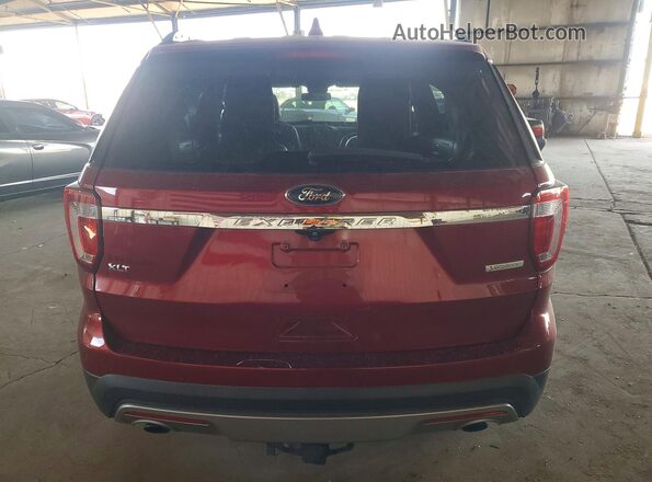 1FM5K7DH0HGC91834 2017 FORD EXPLORER Red უკანა ხედი