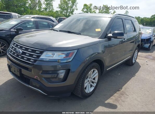 1FM5K7DH1GGA17489 2016 FORD EXPLORER Gray Przód lewy