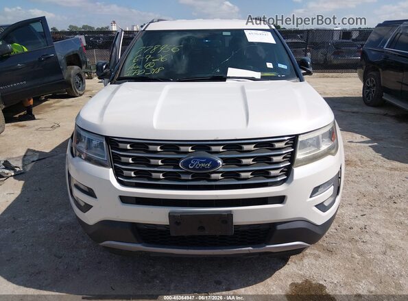 1FM5K7DH2HGD86170 2017 FORD EXPLORER White Вид щитка приладів