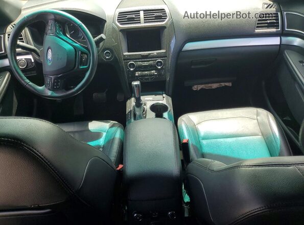 1FM5K7DH3GGC38740 2016 FORD EXPLORER White Вид панелі приладів