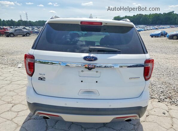 1FM5K7DH3GGC38740 2016 FORD EXPLORER White Вид ззаду