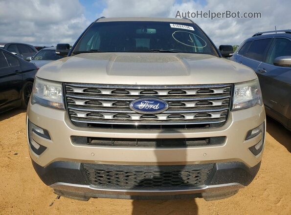 1FM5K7DH3HGD00011 2017 FORD EXPLORER Gold Widok z przodu
