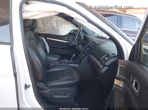 1FM5K7DH3KGA52348 2019 FORD EXPLORER White Widok wnętrza z przodu