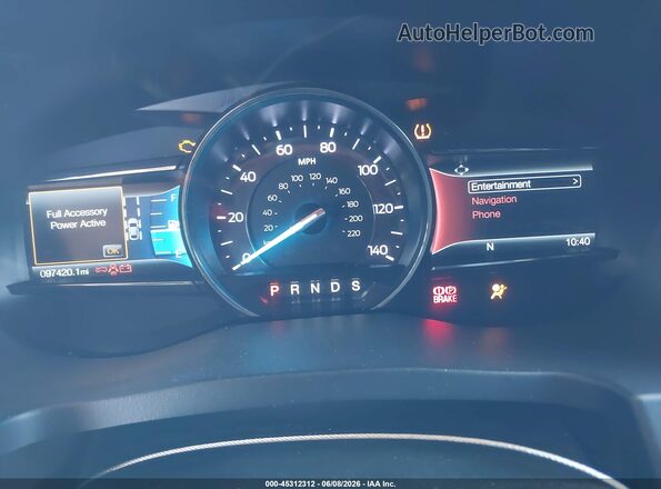 1FM5K7DH3KGA52348 2019 FORD EXPLORER White Widok tylnych siedzeń