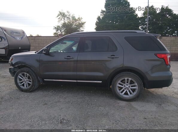 1FM5K7DH5GGD27483 2016 FORD EXPLORER Gray Vista interior de 360 grados