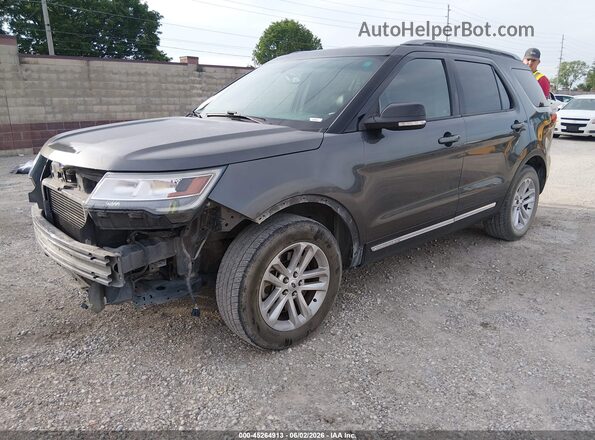 1FM5K7DH5GGD27483 2016 FORD EXPLORER Gray Vista tres cuartos delantera izquierda