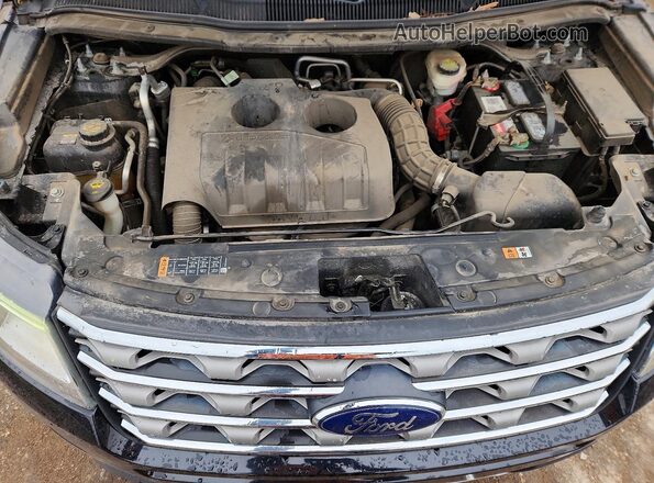 1FM5K7DH7HGC30982 2017 FORD EXPLORER Черный Вид задней части салона