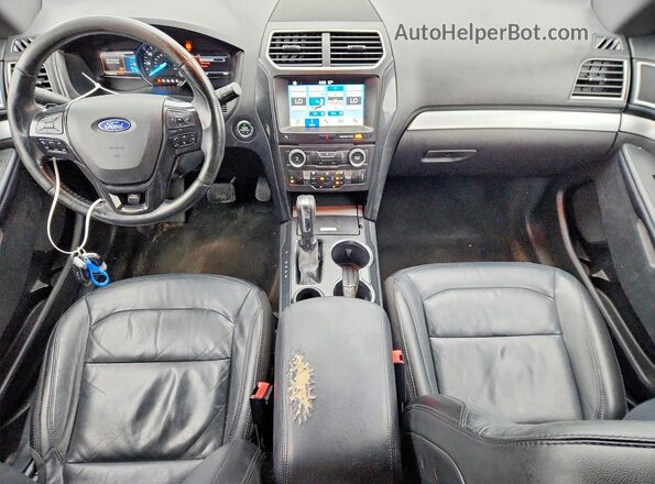 1FM5K7DH7HGC30982 2017 FORD EXPLORER Черный Вид панели приборов