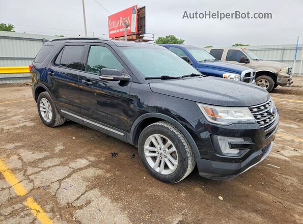 1FM5K7DH7HGC30982 2017 FORD EXPLORER Черный Передняя правая четверть