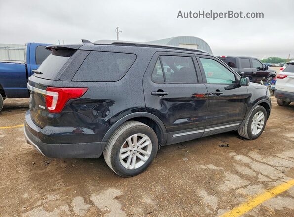 1FM5K7DH7HGC30982 2017 FORD EXPLORER Черный Задняя правая четверть