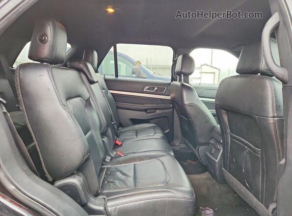 1FM5K7DH7HGC30982 2017 FORD EXPLORER Черный Вид задних сидений
