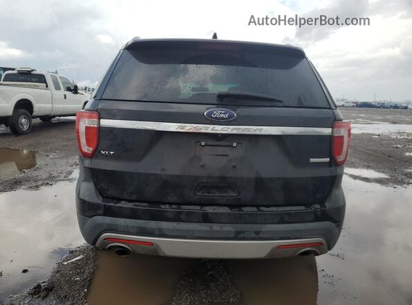 1FM5K7DH8GGC82068 2016 FORD EXPLORER Black Rear view