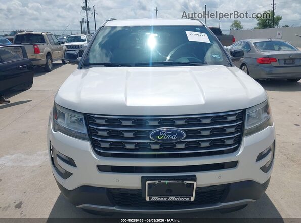 1FM5K7DH8HGD20965 2017 FORD EXPLORER White Widok zestawu wskaźników