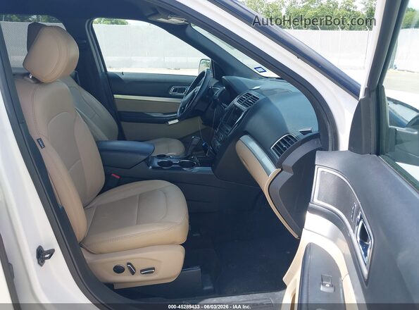 1FM5K7DH8HGD20965 2017 FORD EXPLORER White Widok wnętrza z przodu