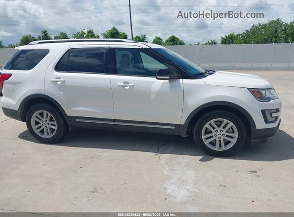 1FM5K7DH8HGD20965 2017 FORD EXPLORER White Widok wnętrza z tyłu