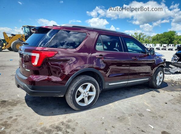 1FM5K7DH8JGC03330 2018 FORD EXPLORER Maroon 