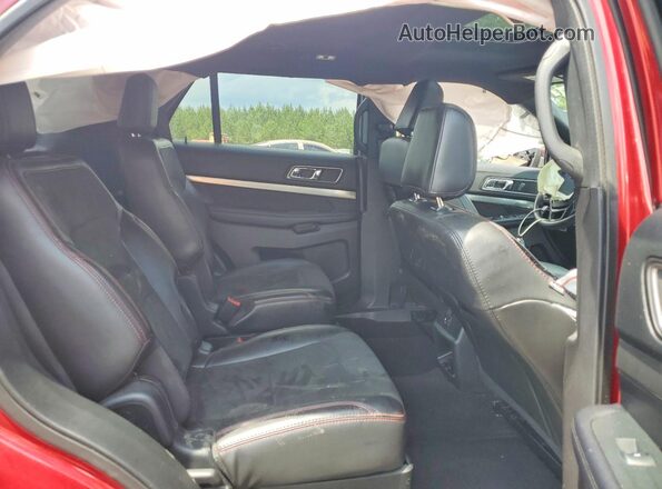 1FM5K7DH8JGC30995 2018 FORD EXPLORER Red Հետևի նստատեղերի տեսք