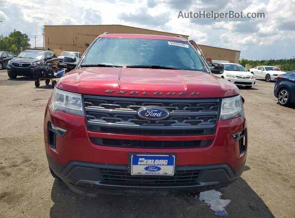 1FM5K7DH8JGC30995 2018 FORD EXPLORER Red Դիմացի տեսք