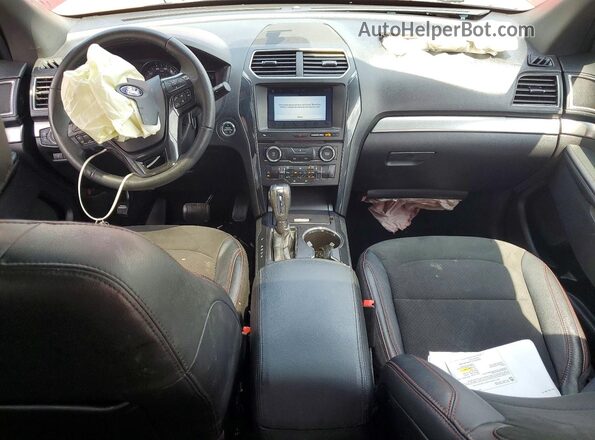 1FM5K7DH8JGC30995 2018 FORD EXPLORER Red Առջևի վահանակի տեսք