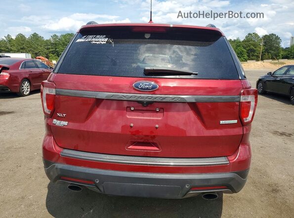 1FM5K7DH8JGC30995 2018 FORD EXPLORER Red Հետևի տեսք