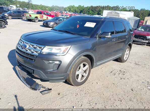 1FM5K7DH8JGC80490 2018 FORD EXPLORER Gray Przód lewy