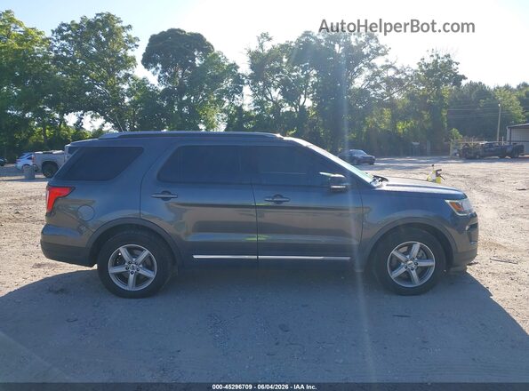 1FM5K7DH8JGC80490 2018 FORD EXPLORER Gray Widok wnętrza z tyłu
