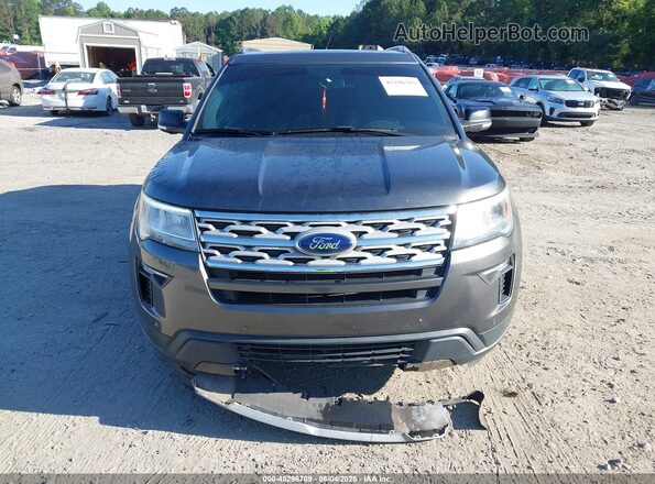1FM5K7DH8JGC80490 2018 FORD EXPLORER Gray Widok zestawu wskaźników