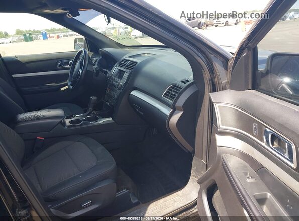 1FM5K7DH9HGD15659 2017 FORD EXPLORER Черный Вид салона спереди