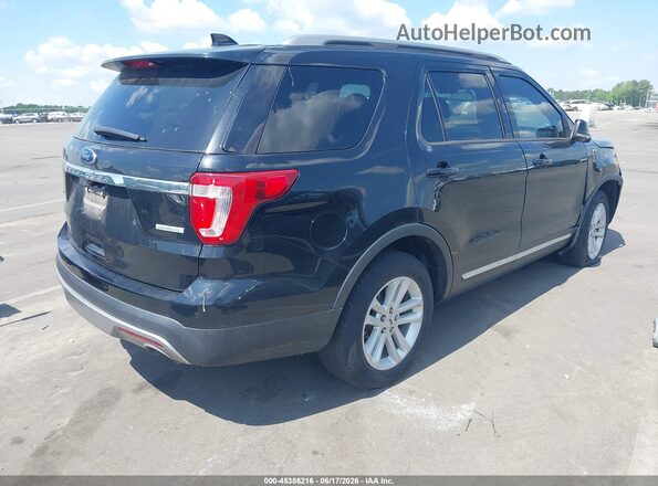 1FM5K7DH9HGD15659 2017 FORD EXPLORER Черный Задняя правая четверть